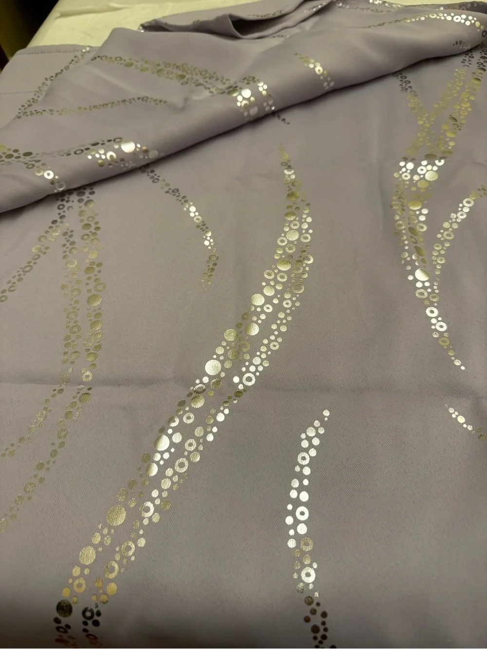 Yakamok Lilac Light Blocking Curtains For Livingroom Foil Print W52 X L63
